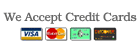 We accept all major credit cards image